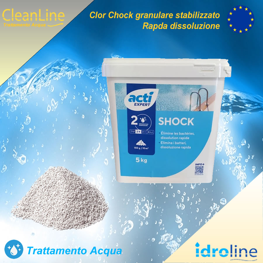 Cloro Shock granulare per piscine